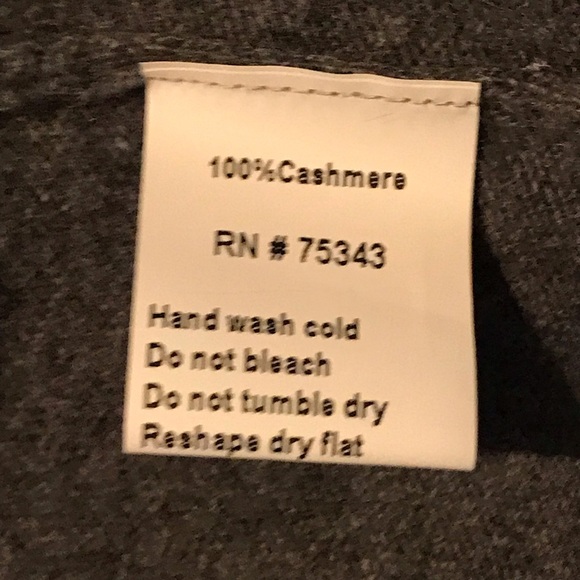 NWT Mantovani Studio 100% Italian Cashmere Gray Crew Neck Sweater Italy Size XL - Picture 5 of 9